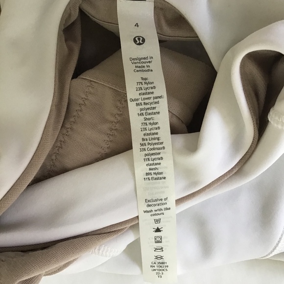 LuLuLemon sz 4 Court Crush Dress White NWT - Picture 3 of 8